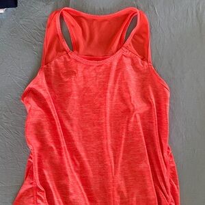 Coral Red Athletic Racerback Tank